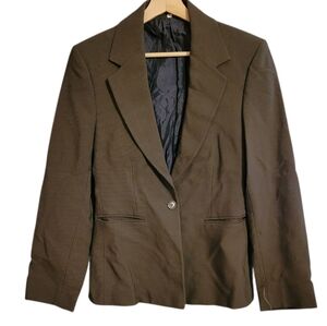 Romeo Gigli Wool Ribbed Blazer Jacket